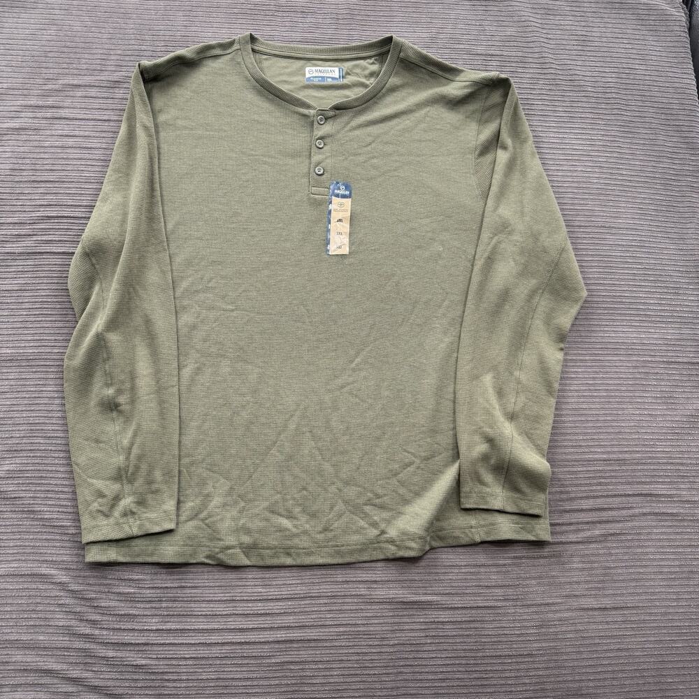 Magellan Shirt Men 3XL Green Polyester Classic Fit Moisture Wick Hunting Outdoor